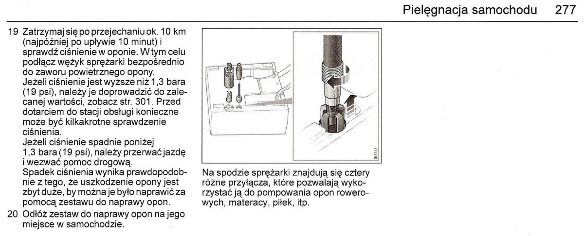 Saab 9 3 II 2 YS3F instrukcja obslugi / page 279