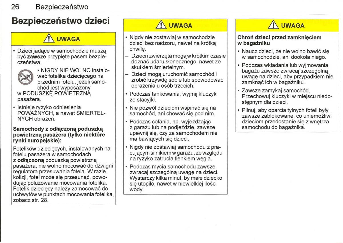 Saab 9 3 II 2 YS3F instrukcja obslugi / page 28