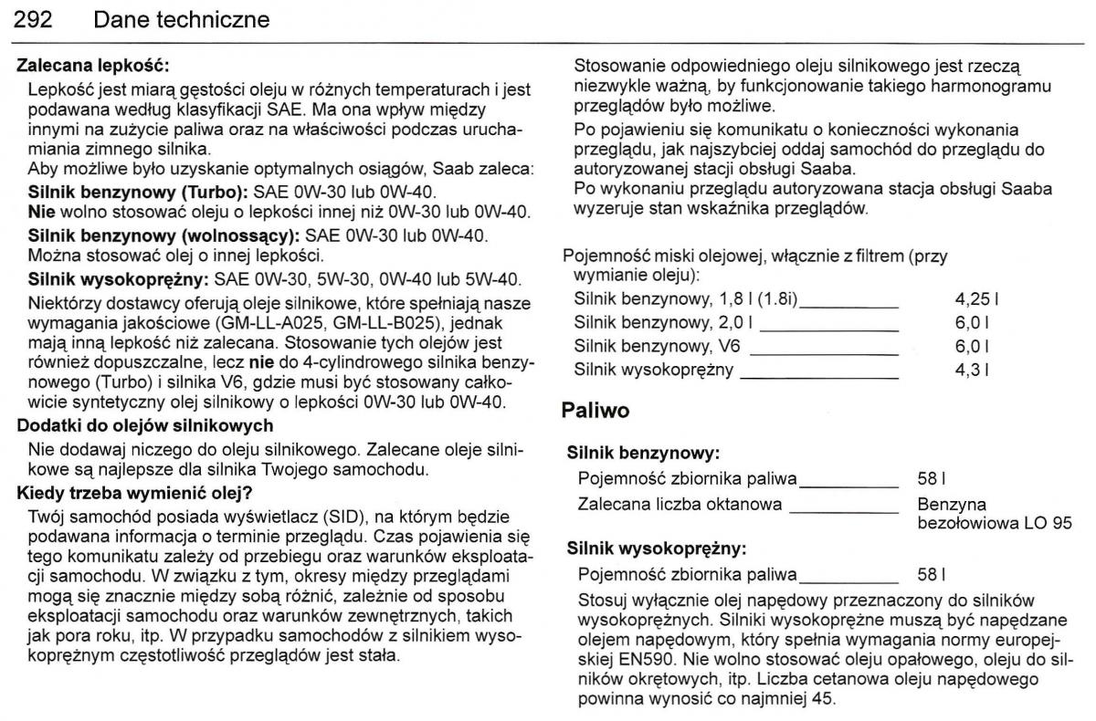 Saab 9 3 II 2 YS3F instrukcja obslugi / page 294