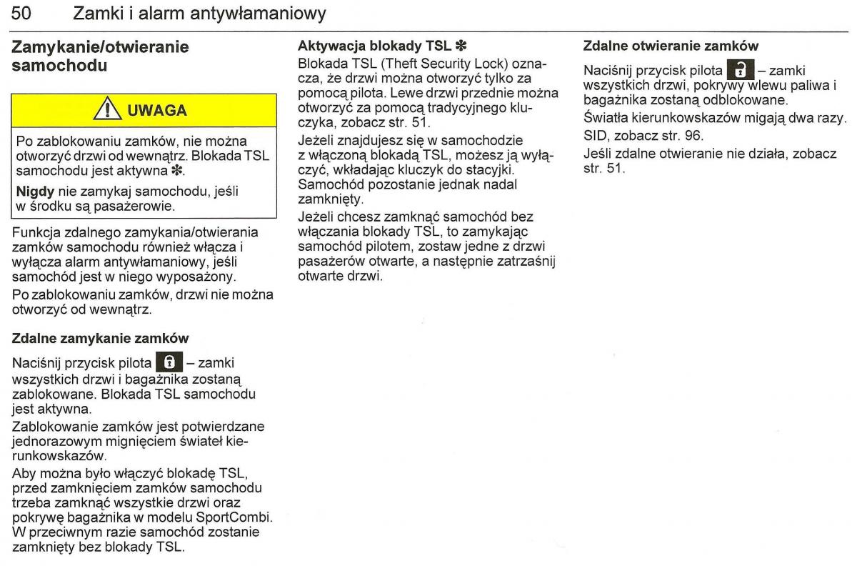 Saab 9 3 II 2 YS3F instrukcja obslugi / page 52