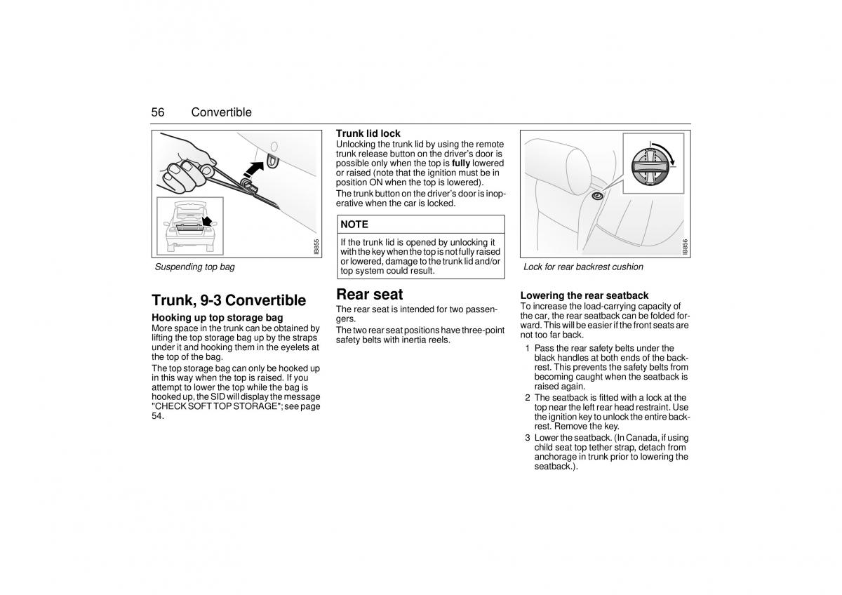 Saab 9 3 I 1 YS3D owners manual / page 56