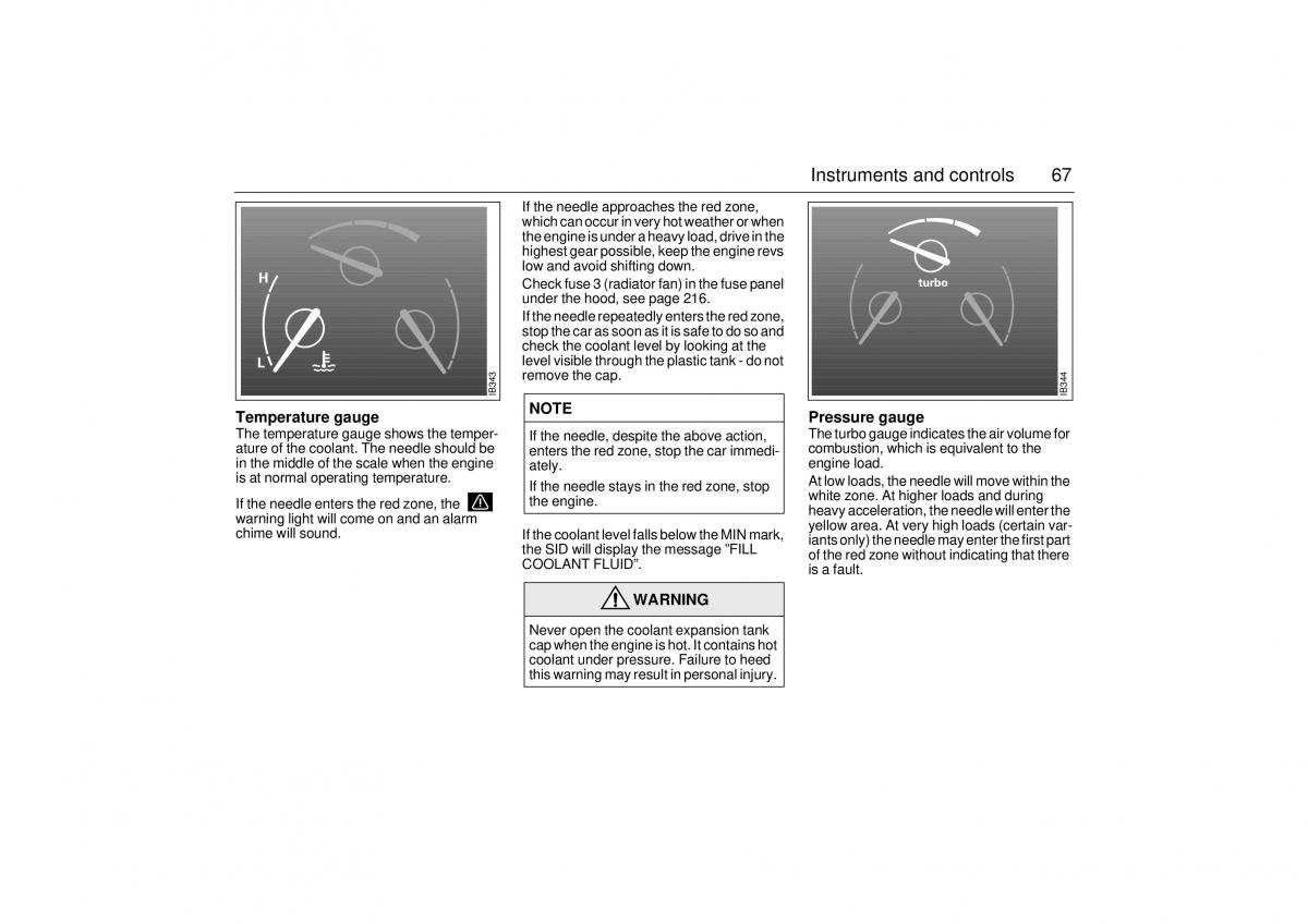 Saab 9 3 I 1 YS3D owners manual / page 67