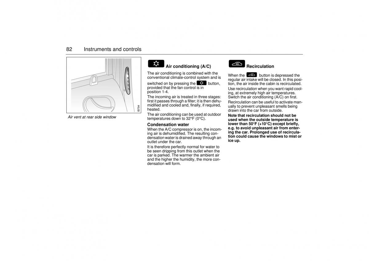 Saab 9 3 I 1 YS3D owners manual / page 82