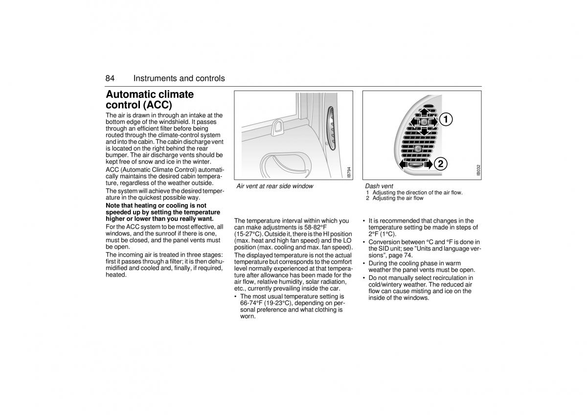 Saab 9 3 I 1 YS3D owners manual / page 84