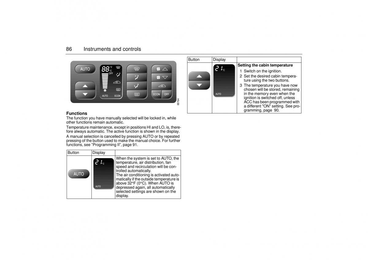 Saab 9 3 I 1 YS3D owners manual / page 86