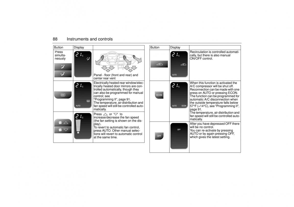 Saab 9 3 I 1 YS3D owners manual / page 88