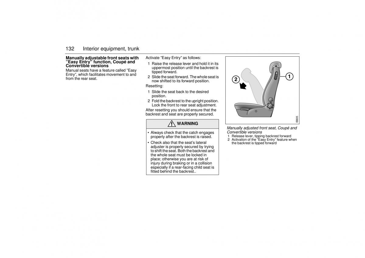 Saab 9 3 I 1 YS3D owners manual / page 132