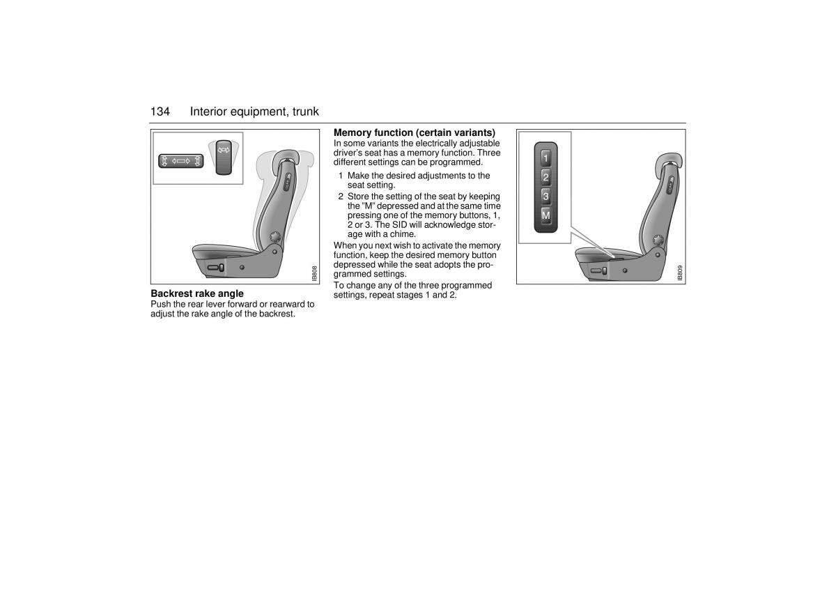 Saab 9 3 I 1 YS3D owners manual / page 134