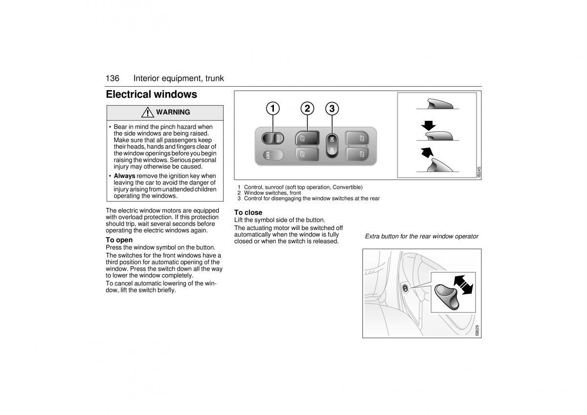 Saab 9 3 I 1 YS3D owners manual / page 136