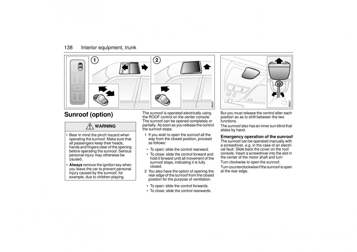 Saab 9 3 I 1 YS3D owners manual / page 138