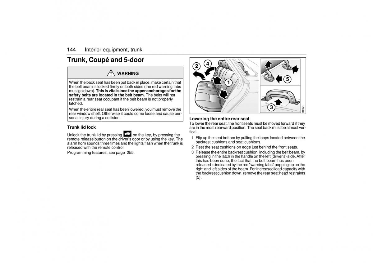 Saab 9 3 I 1 YS3D owners manual / page 144