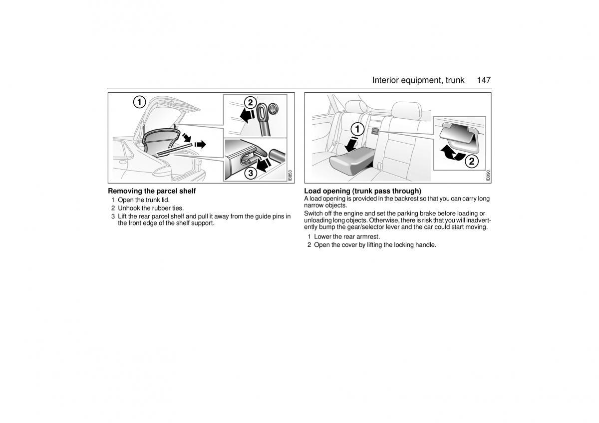 Saab 9 3 I 1 YS3D owners manual / page 147