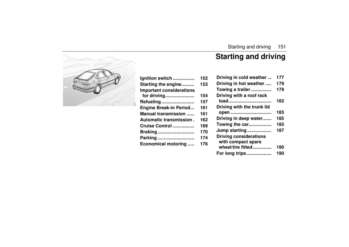 Saab 9 3 I 1 YS3D owners manual / page 151