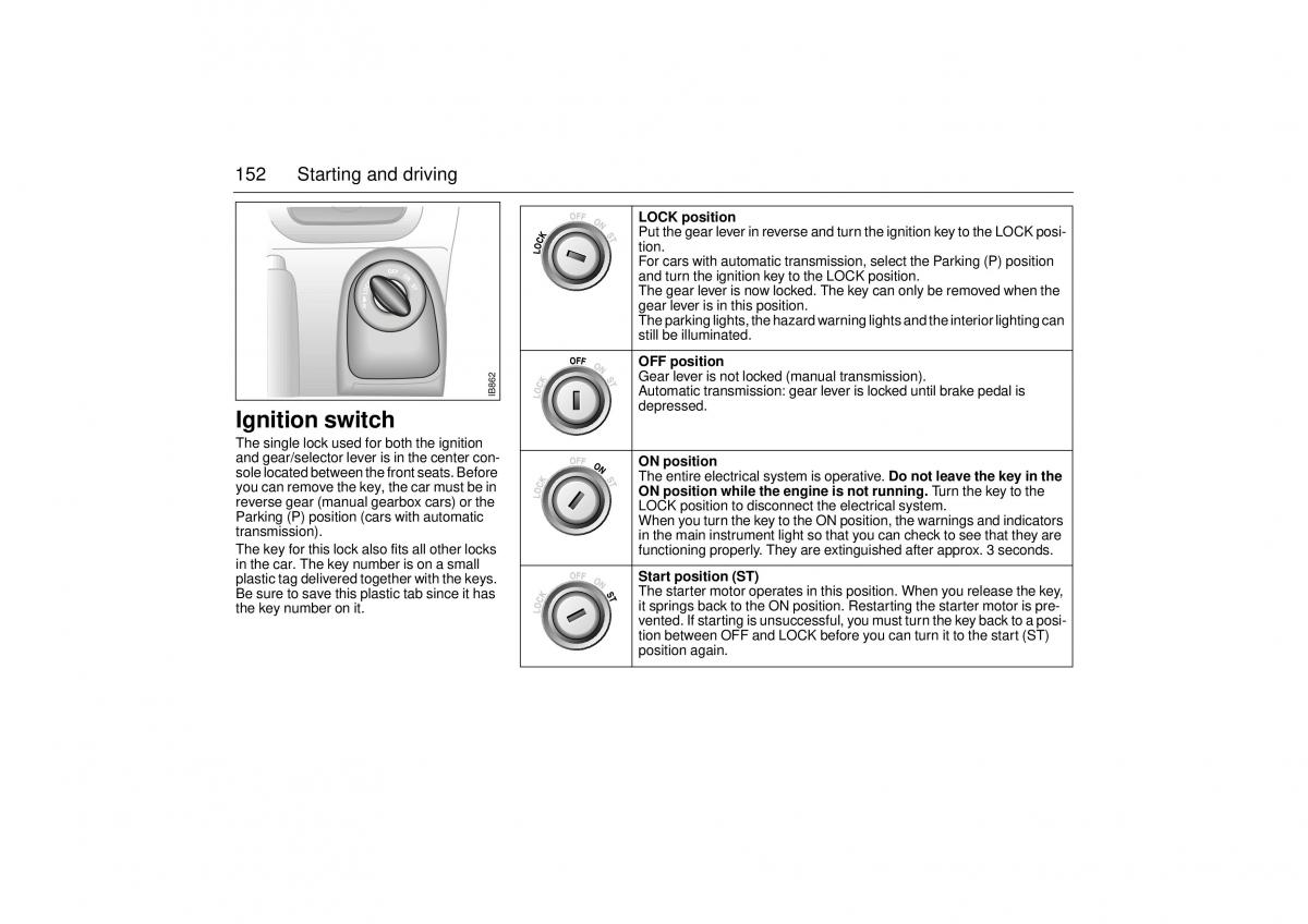 Saab 9 3 I 1 YS3D owners manual / page 152