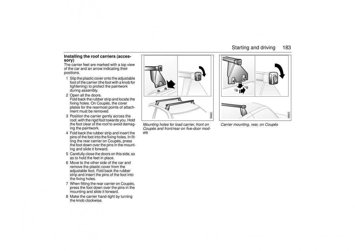 Saab 9 3 I 1 YS3D owners manual / page 183