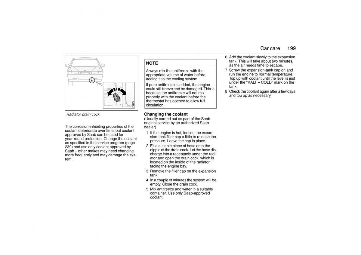 Saab 9 3 I 1 YS3D owners manual / page 199