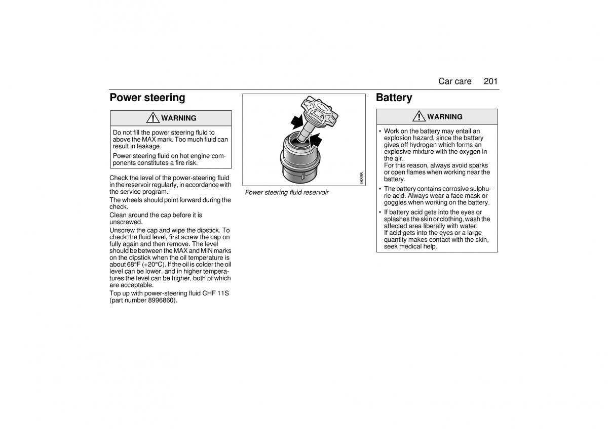 Saab 9 3 I 1 YS3D owners manual / page 201