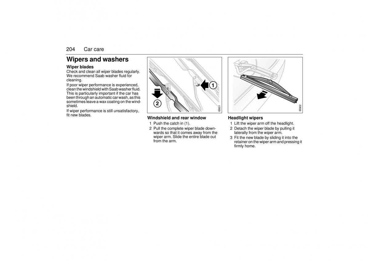 Saab 9 3 I 1 YS3D owners manual / page 204