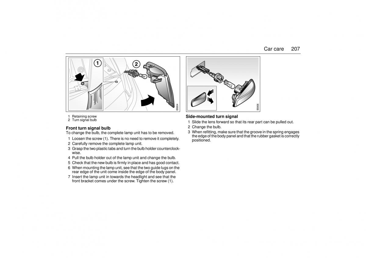 Saab 9 3 I 1 YS3D owners manual / page 207