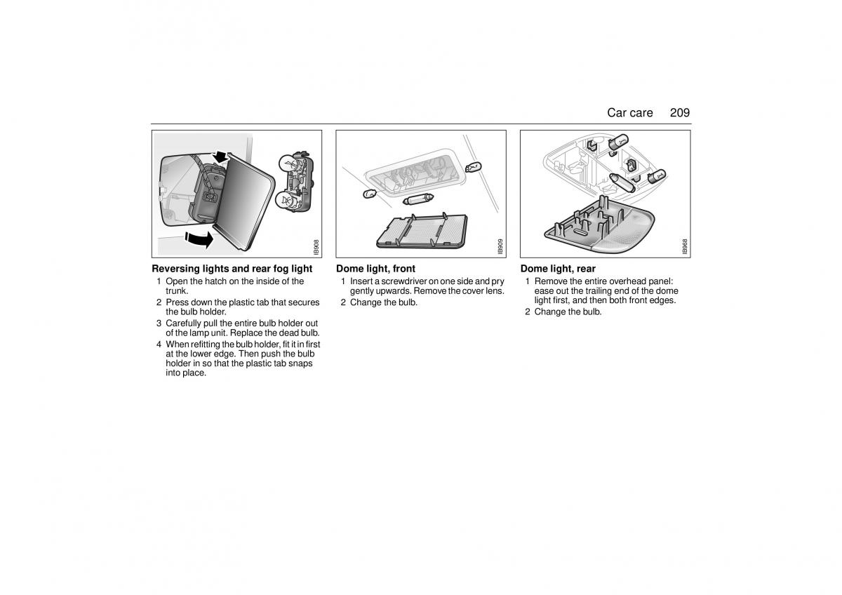 Saab 9 3 I 1 YS3D owners manual / page 209