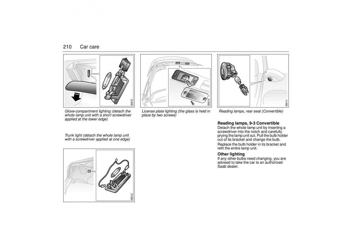 Saab 9 3 I 1 YS3D owners manual / page 210