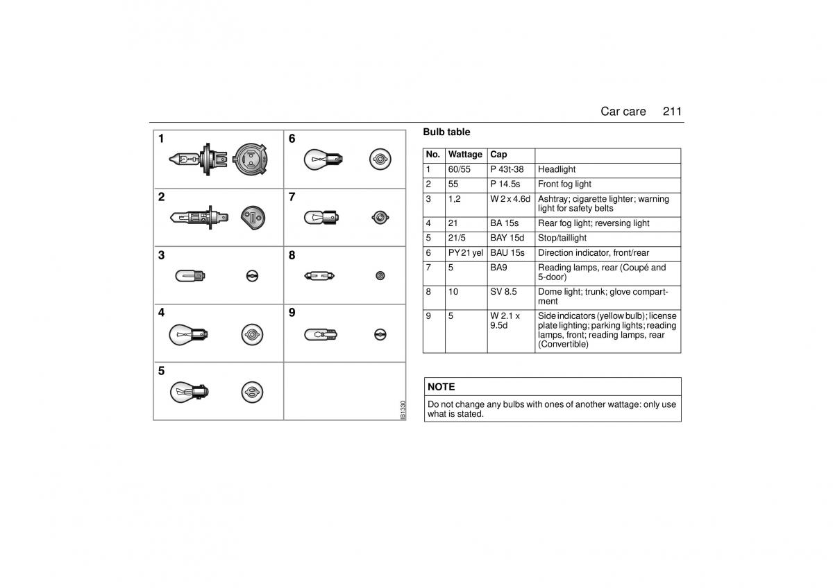 Saab 9 3 I 1 YS3D owners manual / page 211