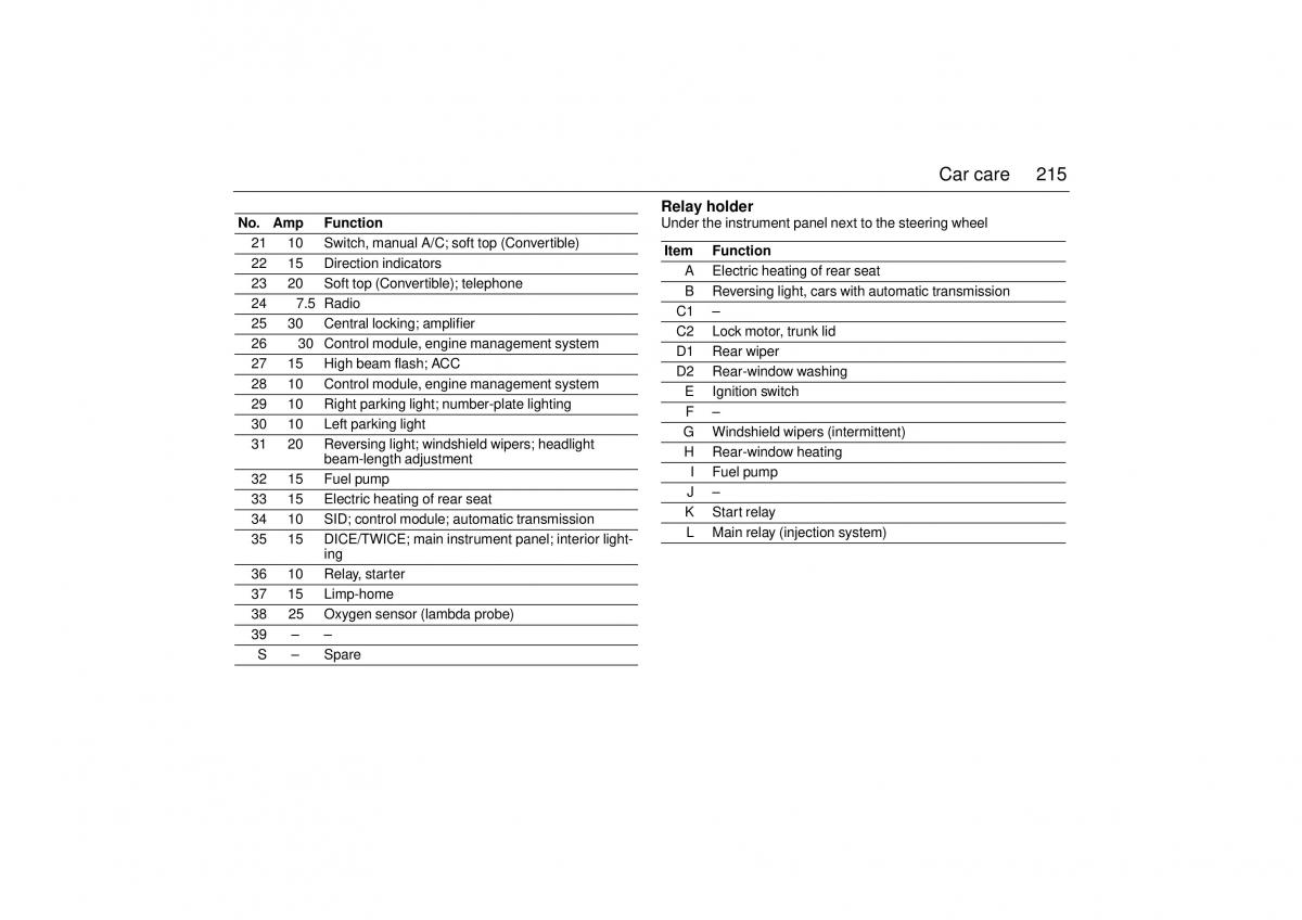 Saab 9 3 I 1 YS3D owners manual / page 215