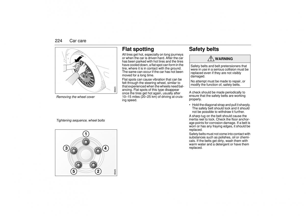 Saab 9 3 I 1 YS3D owners manual / page 224