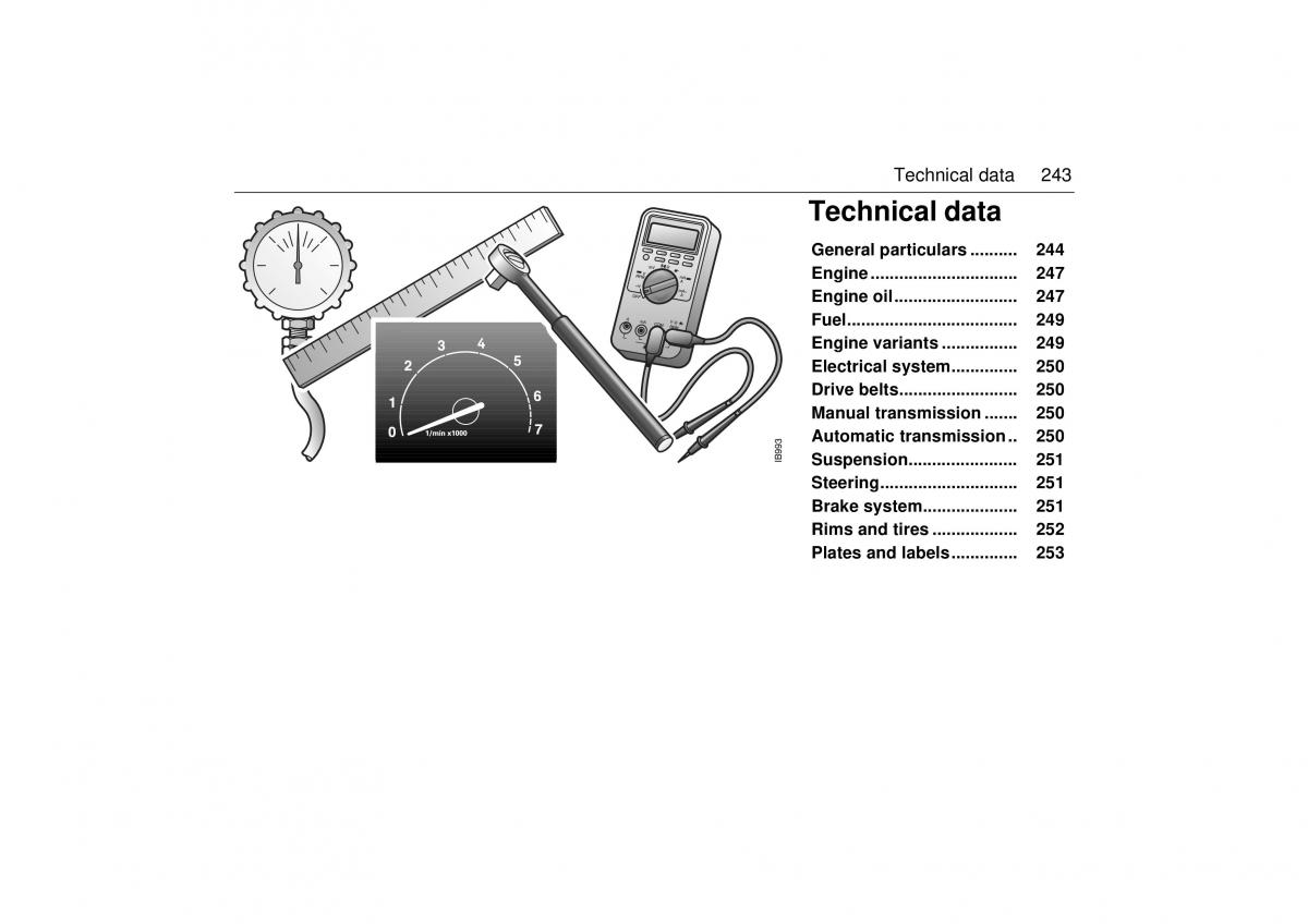 Saab 9 3 I 1 YS3D owners manual / page 243