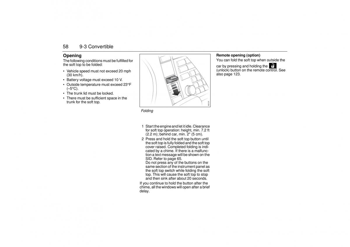 manual  Saab 9 3 II 2 YS3F owners manual / page 60