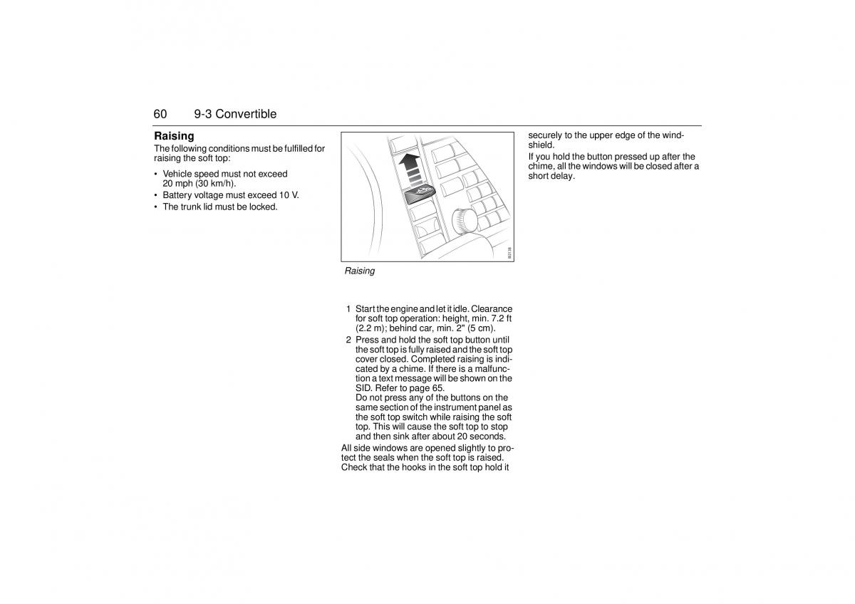 Saab 9 3 II 2 YS3F owners manual / page 62