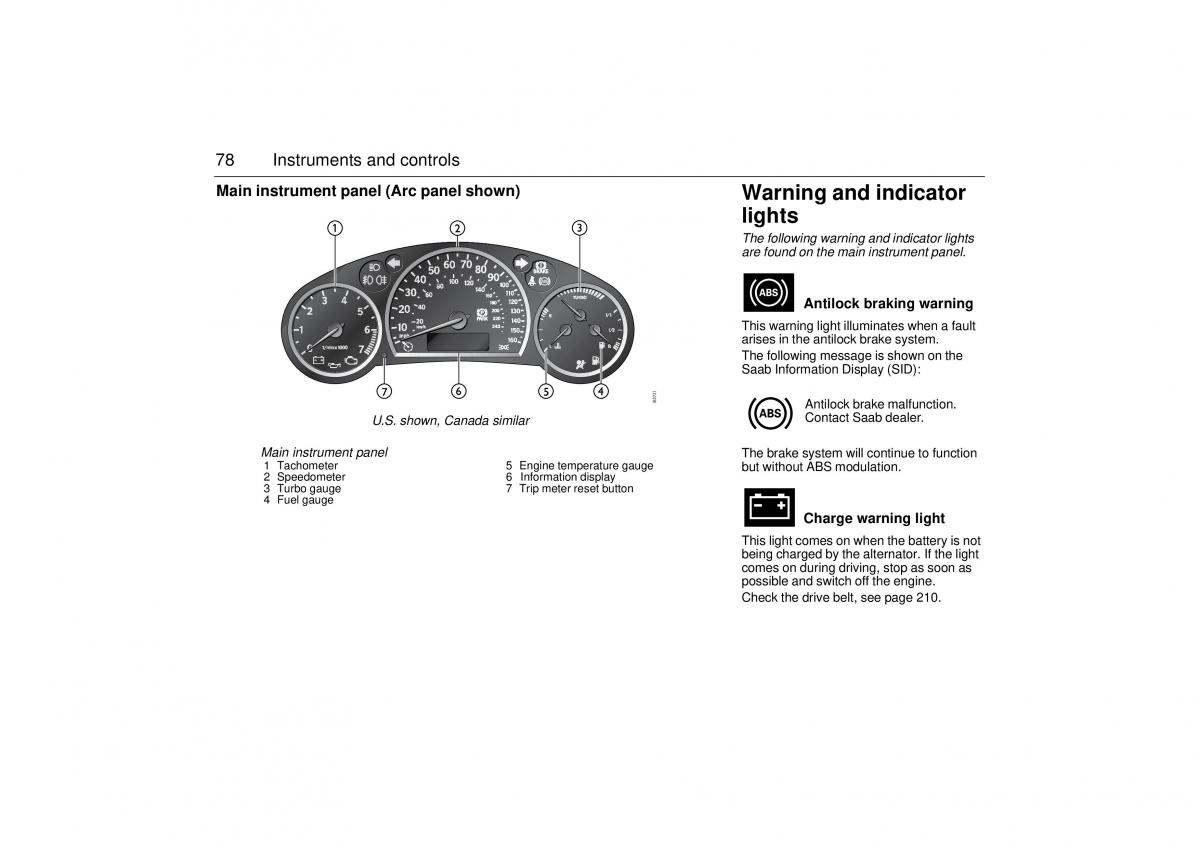 manual  Saab 9 3 II 2 YS3F owners manual / page 80