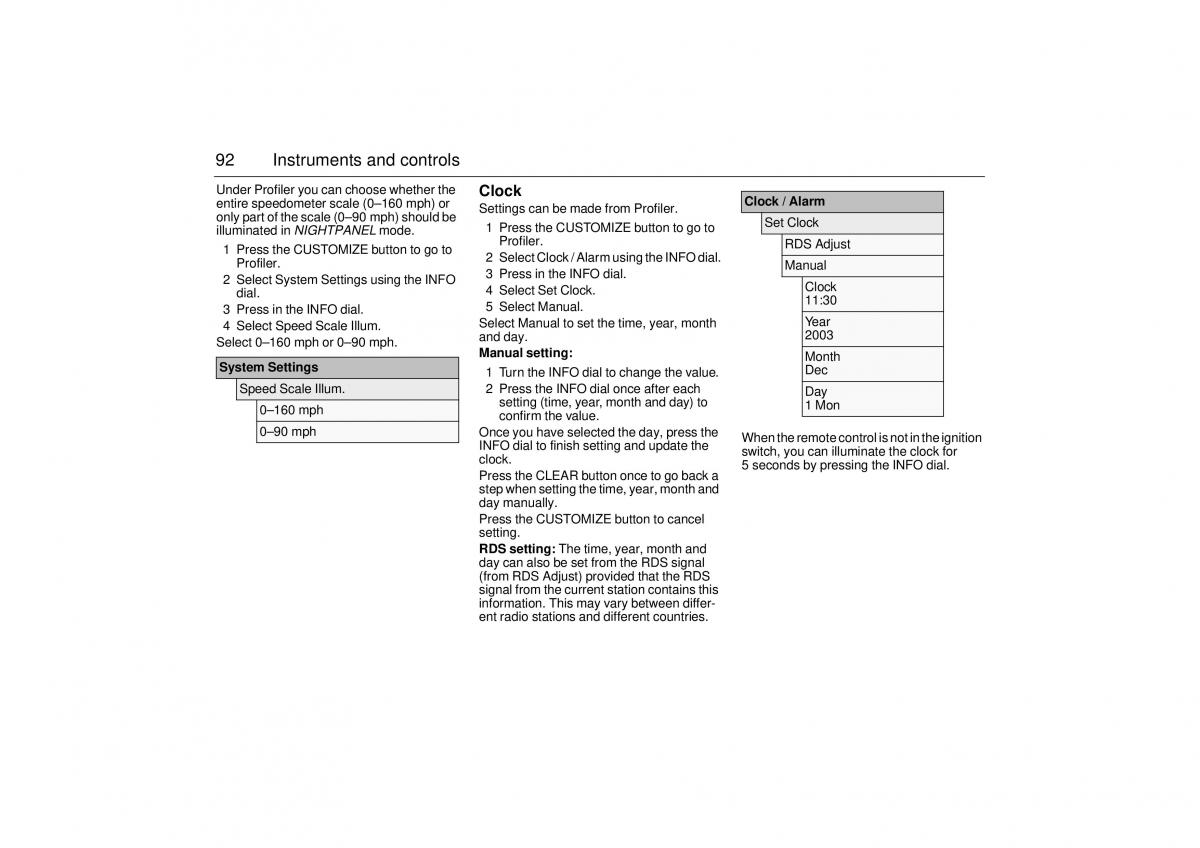 manual  Saab 9 3 II 2 YS3F owners manual / page 94