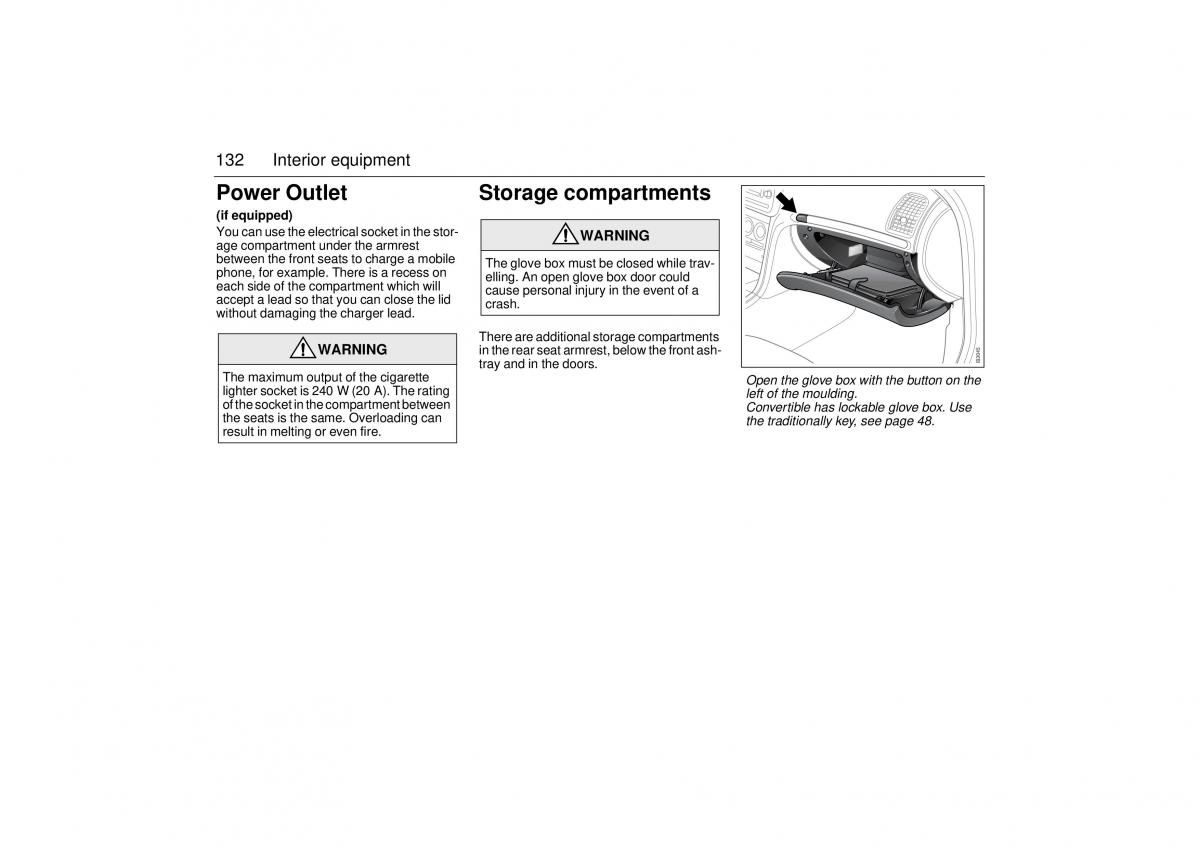 manual  Saab 9 3 II 2 YS3F owners manual / page 134