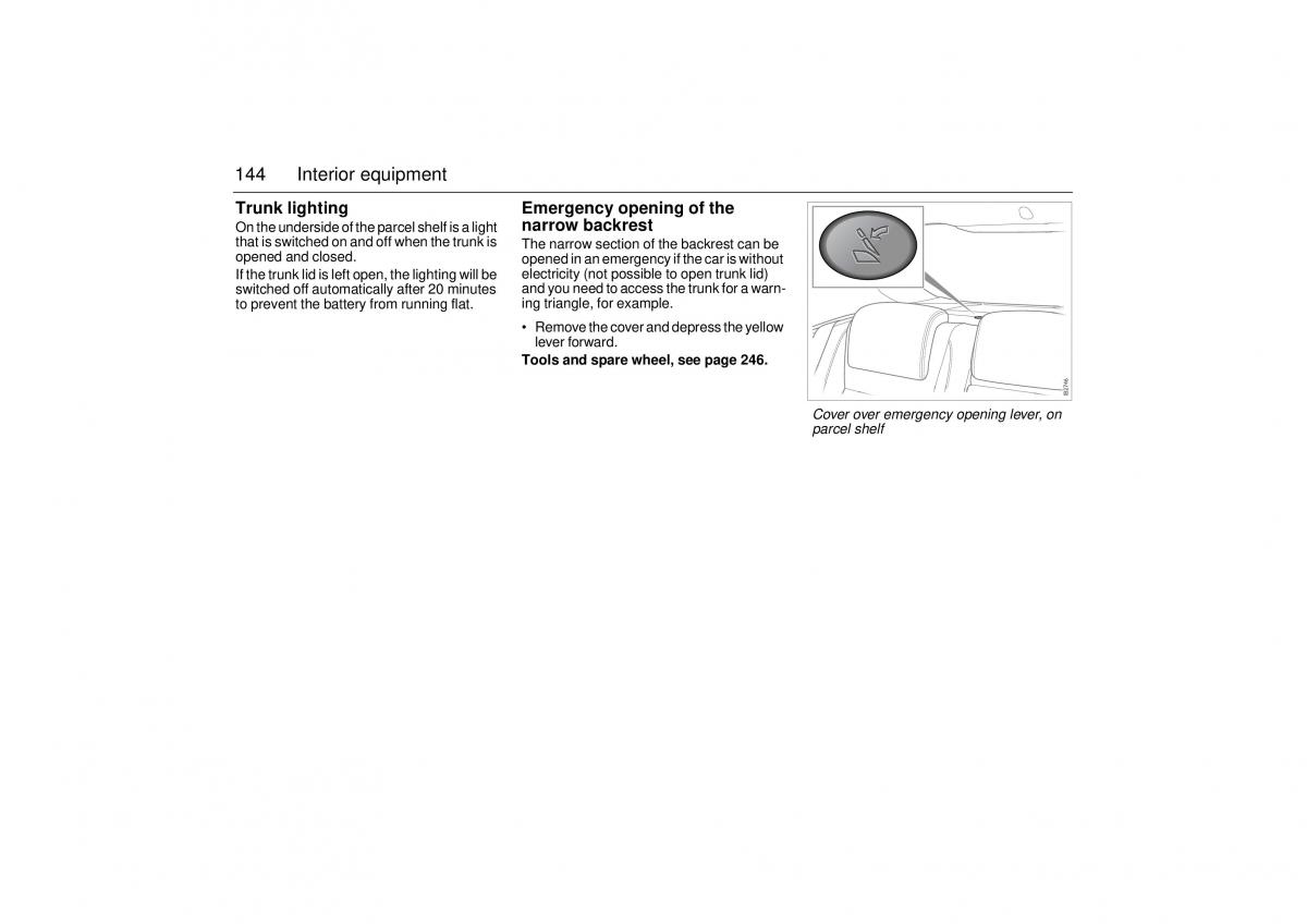 Saab 9 3 II 2 YS3F owners manual / page 146