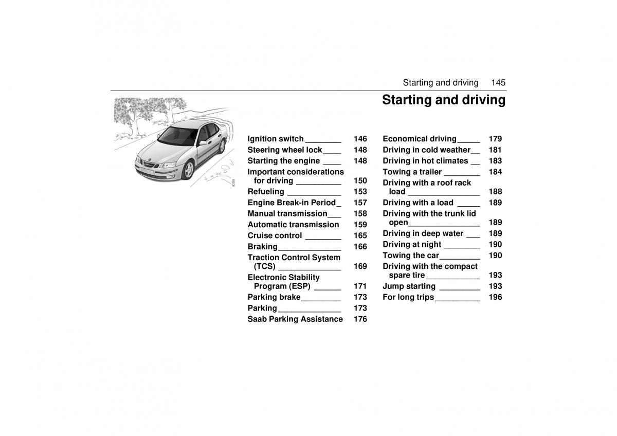 manual  Saab 9 3 II 2 YS3F owners manual / page 147