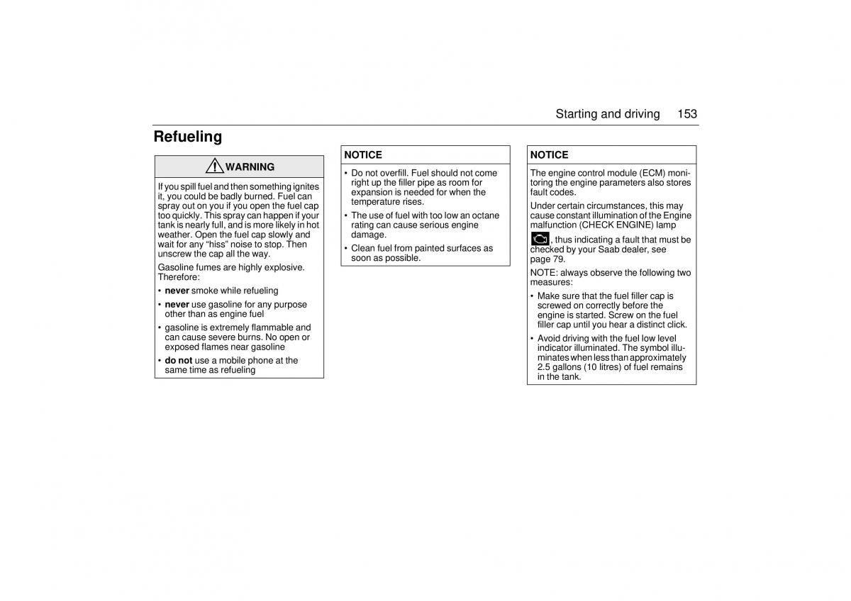 manual  Saab 9 3 II 2 YS3F owners manual / page 155