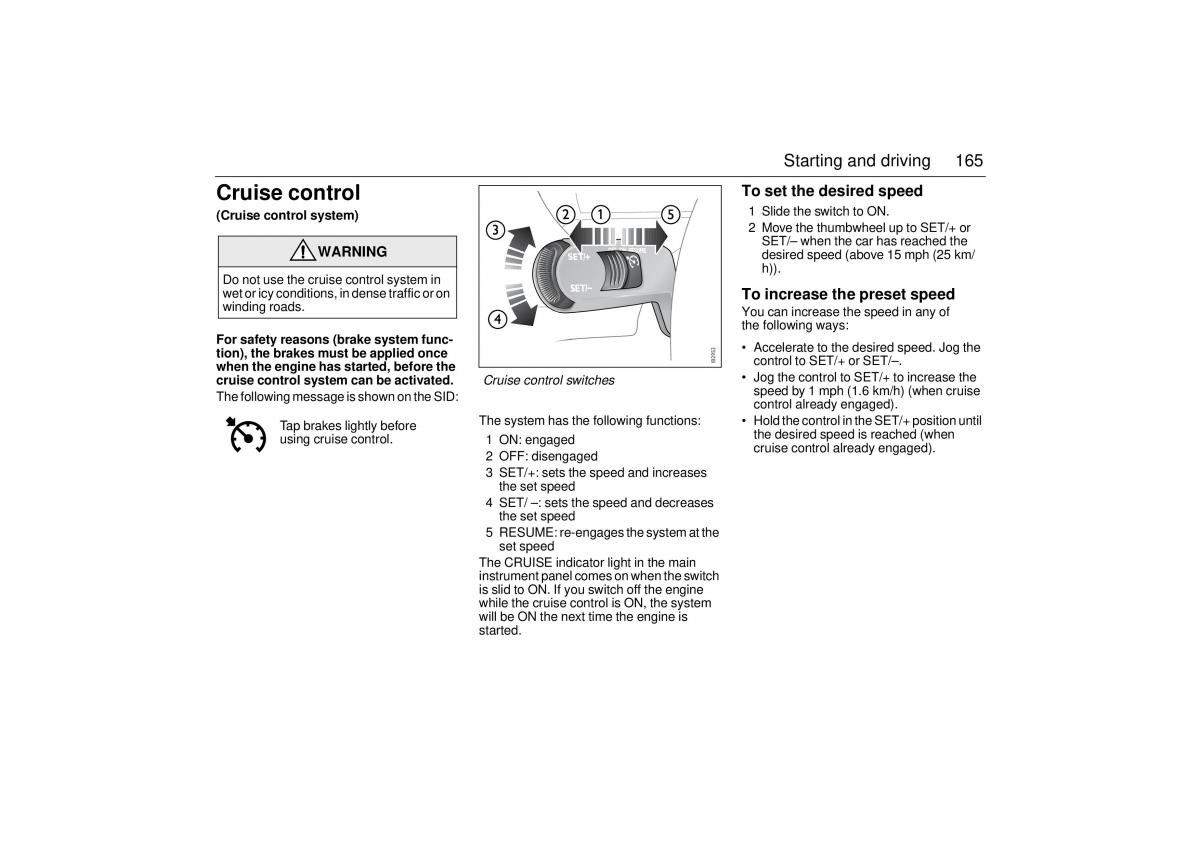 Saab 9 3 II 2 YS3F owners manual / page 167