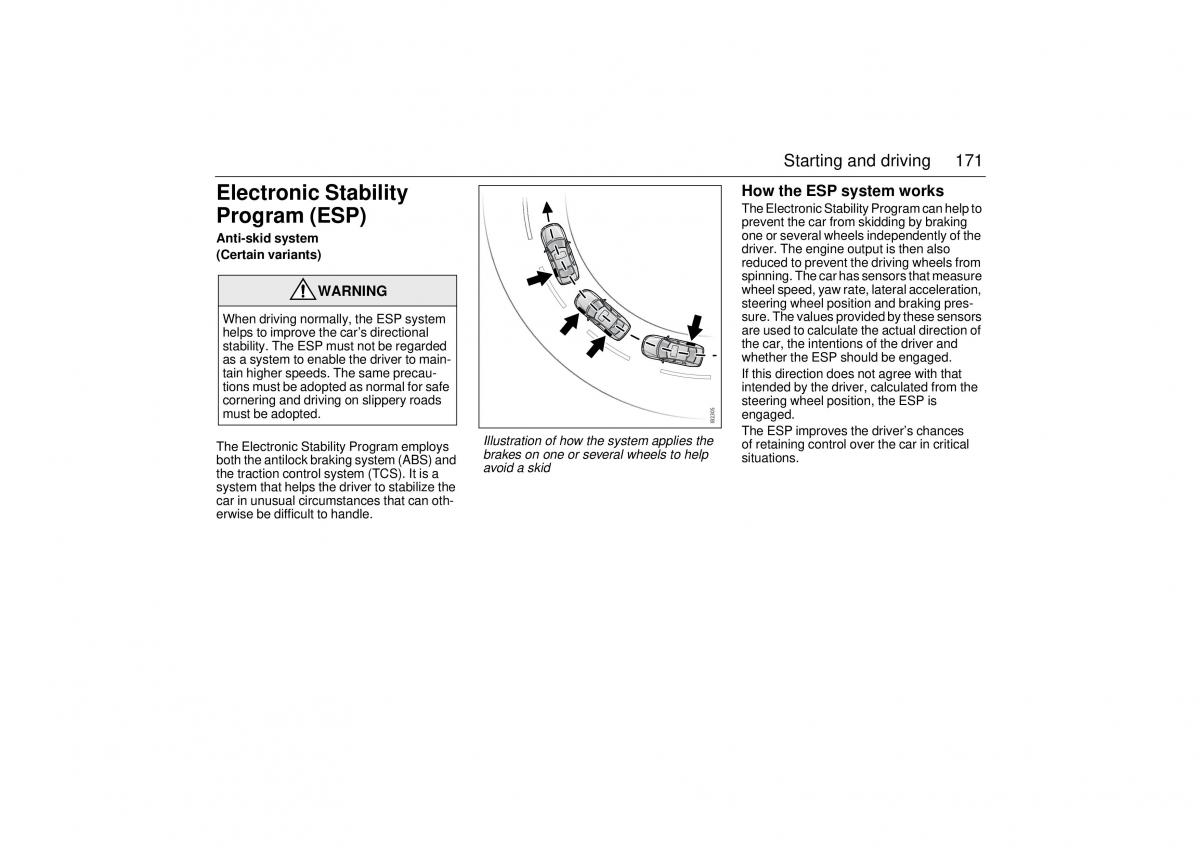 manual  Saab 9 3 II 2 YS3F owners manual / page 173