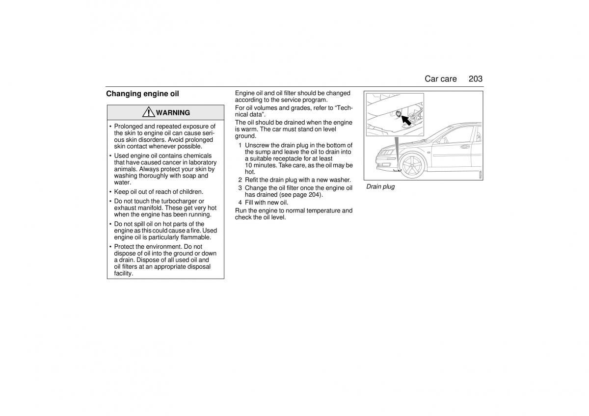 manual  Saab 9 3 II 2 YS3F owners manual / page 205