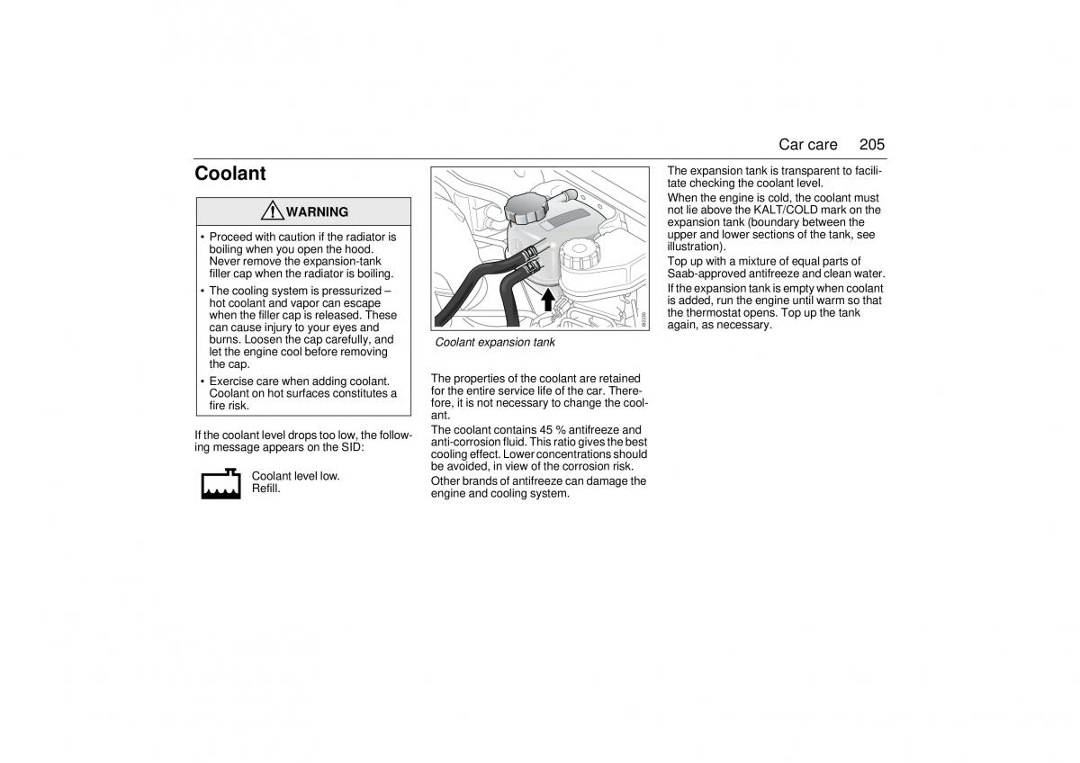 Saab 9 3 II 2 YS3F owners manual / page 207