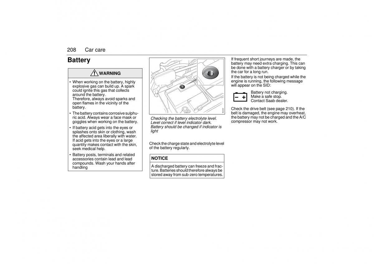 manual  Saab 9 3 II 2 YS3F owners manual / page 210