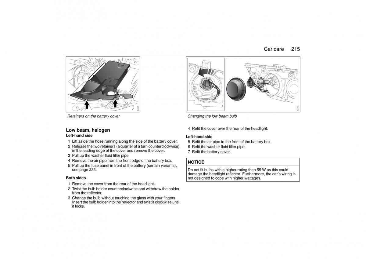 Saab 9 3 II 2 YS3F owners manual / page 217