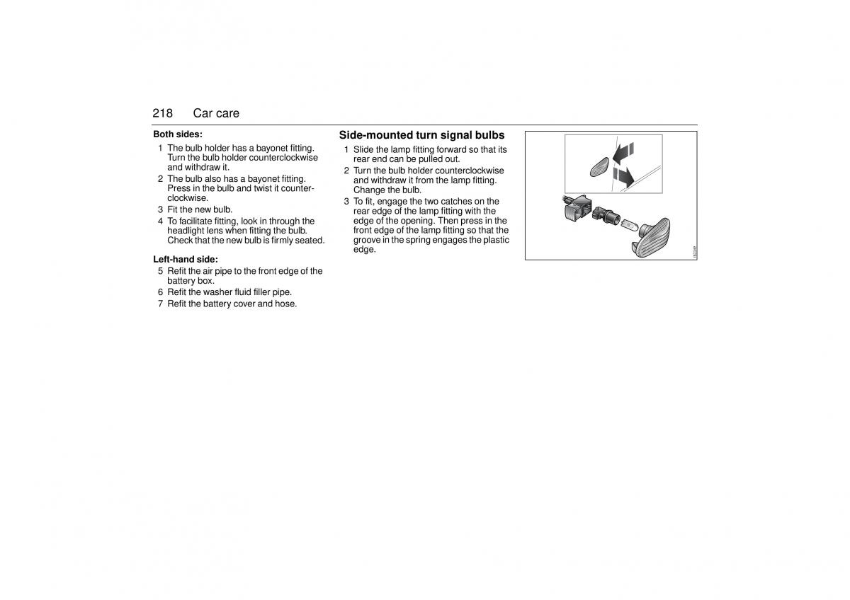 Saab 9 3 II 2 YS3F owners manual / page 220