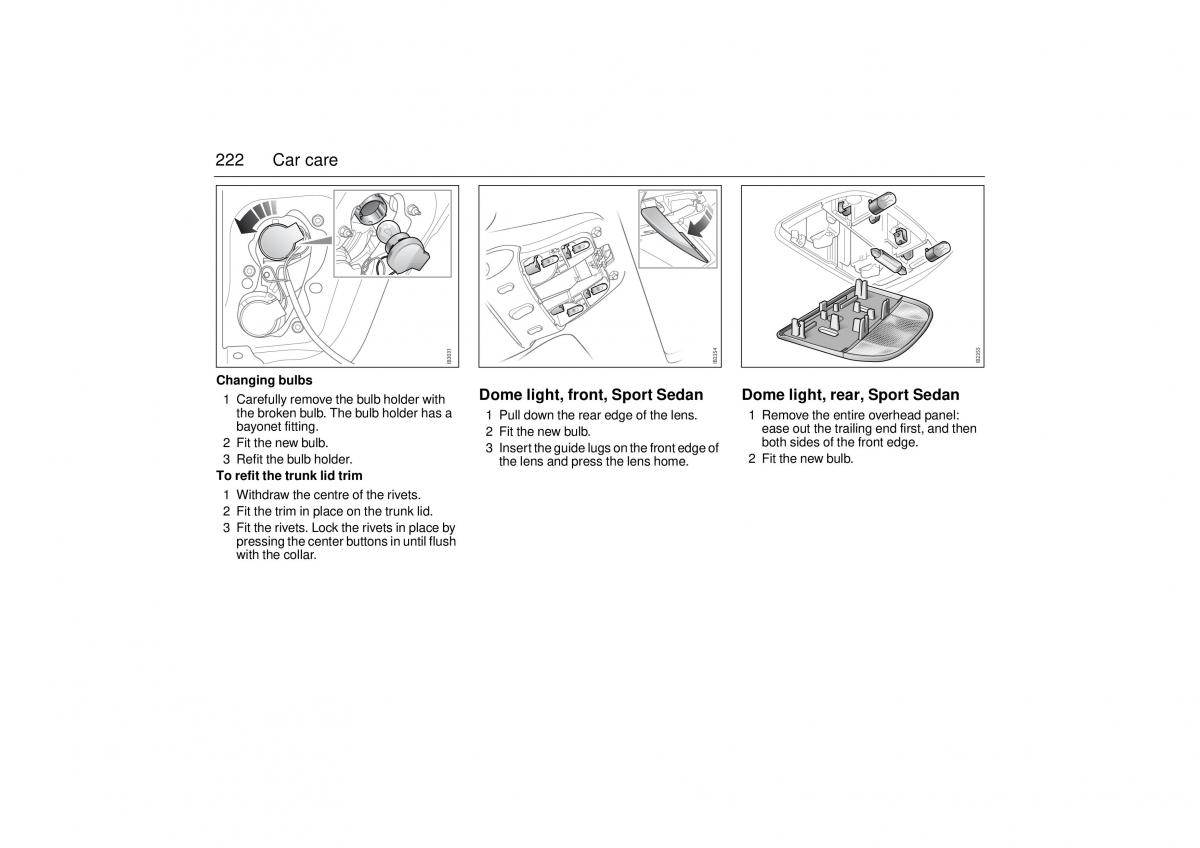 Saab 9 3 II 2 YS3F owners manual / page 224