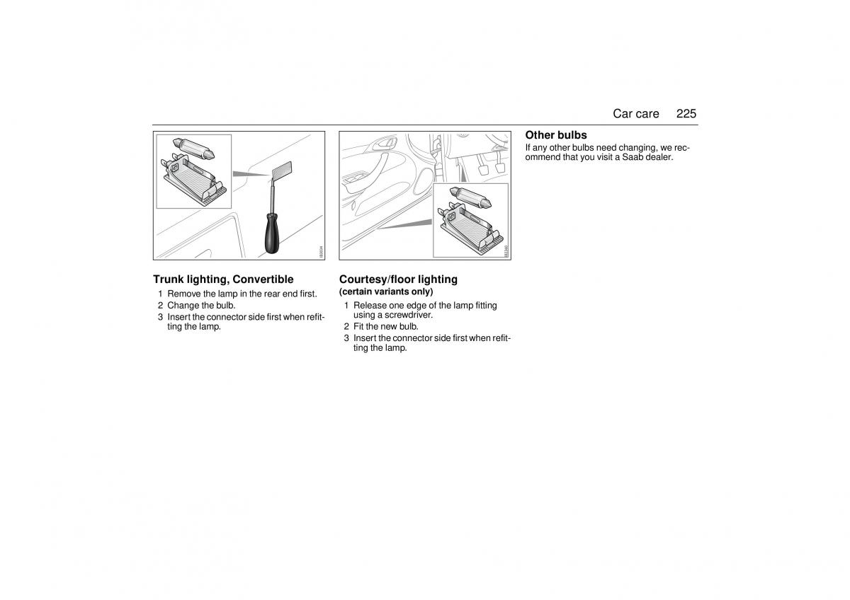 manual  Saab 9 3 II 2 YS3F owners manual / page 227