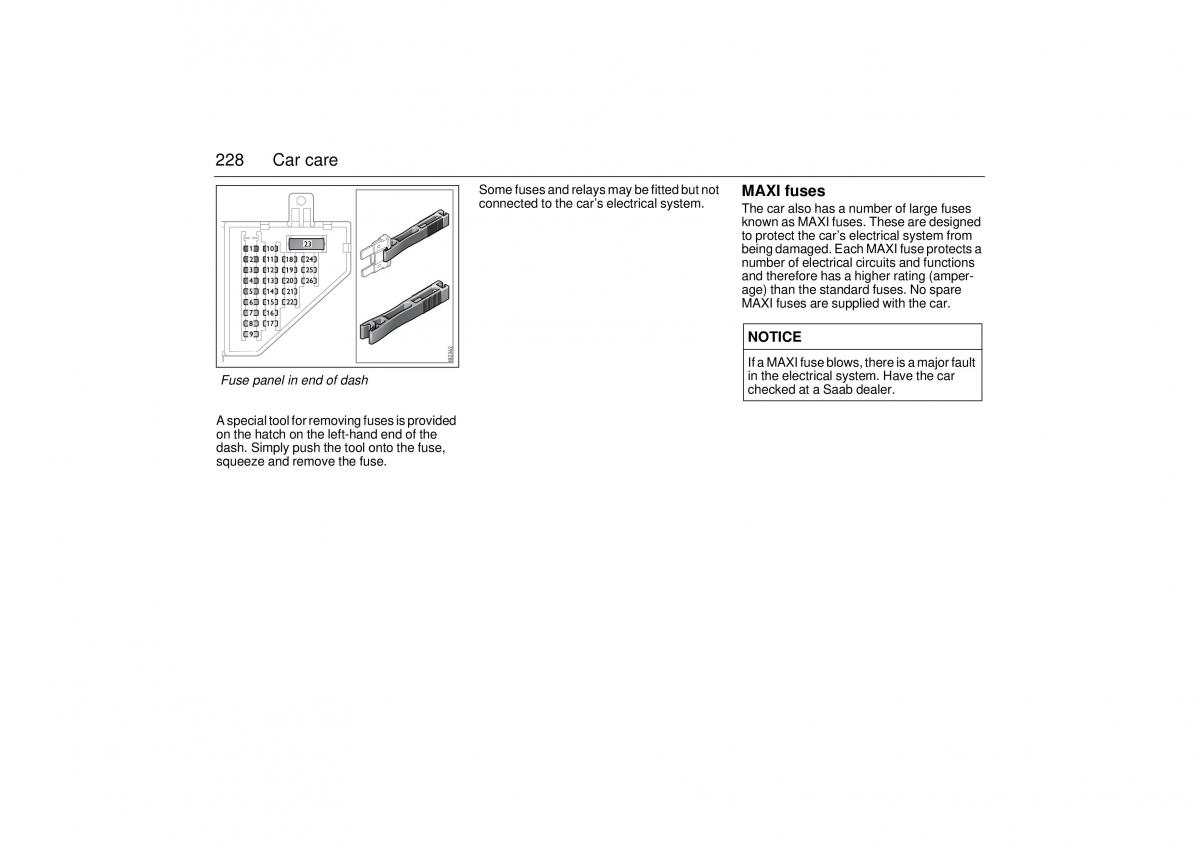 manual  Saab 9 3 II 2 YS3F owners manual / page 230