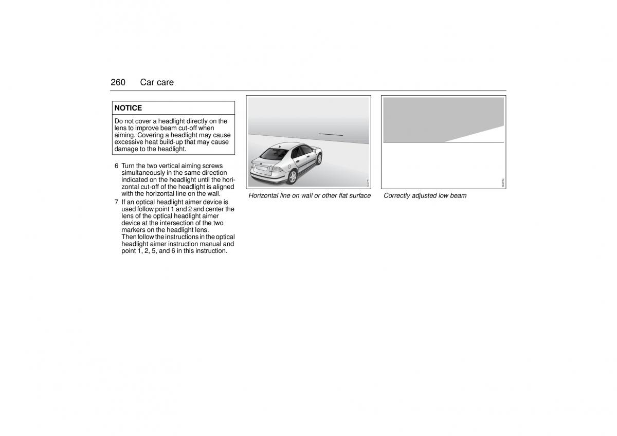 manual  Saab 9 3 II 2 YS3F owners manual / page 262