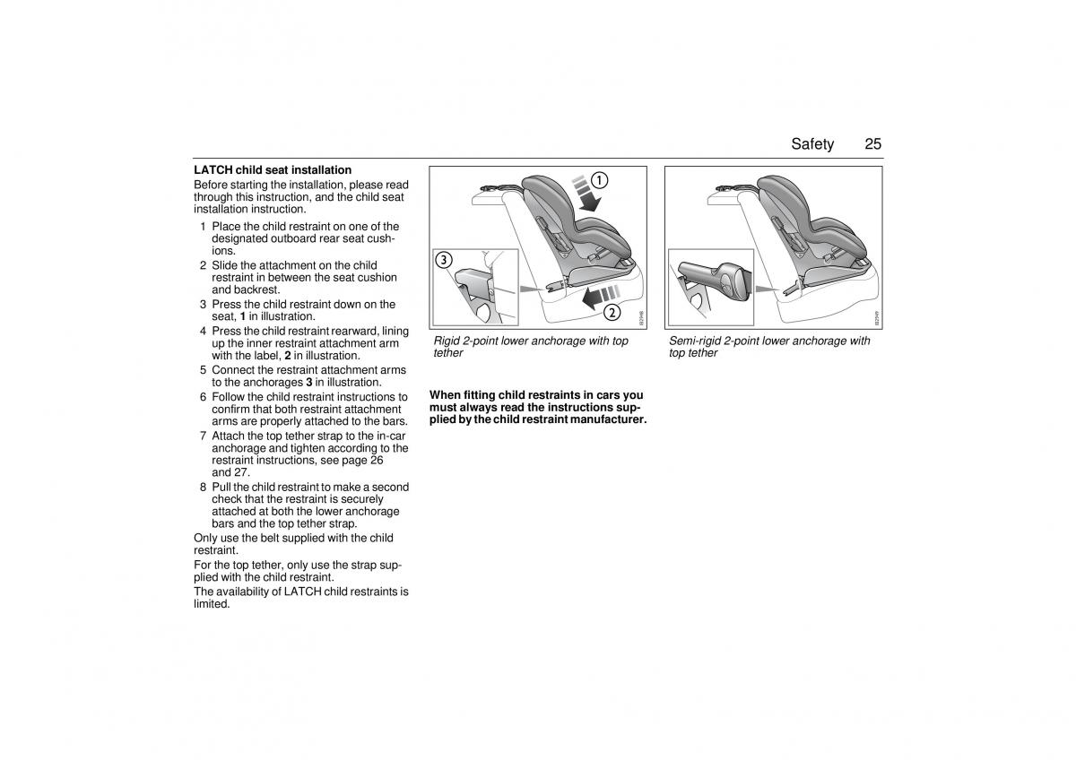 manual  Saab 9 3 II 2 YS3F owners manual / page 27