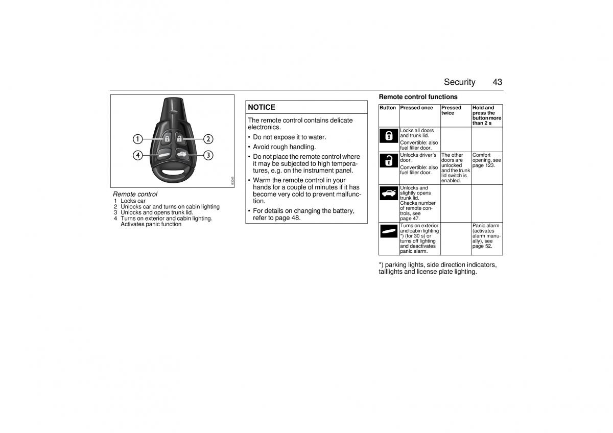 Saab 9 3 II 2 YS3F owners manual / page 45